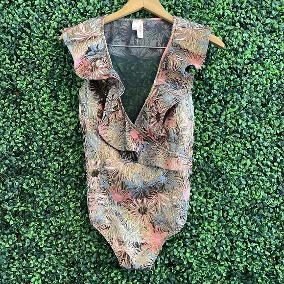 Victoria’s Secret Lingerie/Intimate Flower Print Top Size Large - Picture 5 of 12